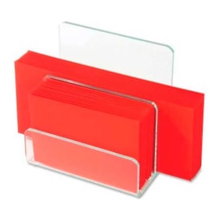 Lorell® Acrylic Transparent Edge Mini File Sorter, Green